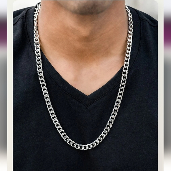 paparazzi Other - Paparazzi Bold Silver Chain Necklace